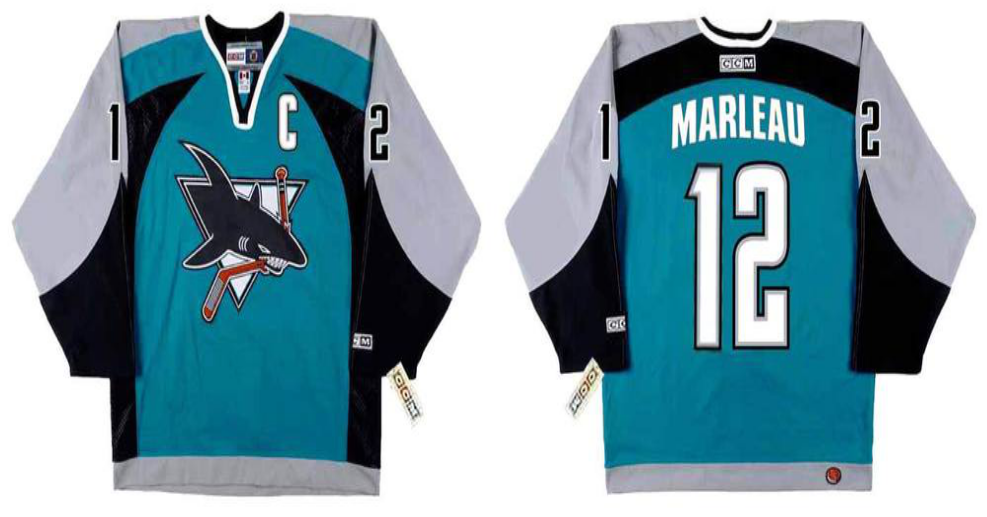 2019 Men San Jose Sharks #12 Marleau blue CCM NHL jersey 